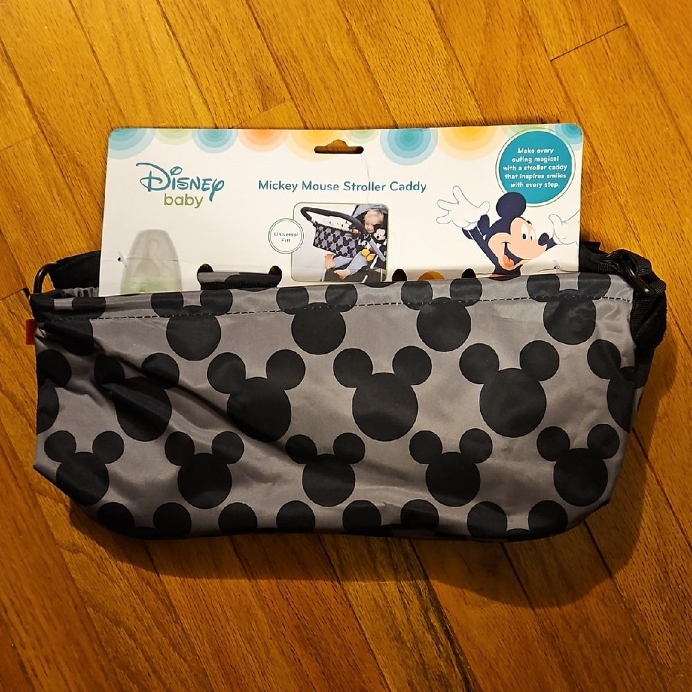 Disney Baby Mickey Mouse Stroller Caddy - Gray and Black
